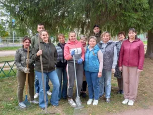 Экологический субботник «Зелёная Россия» в МБУ ДО «Детская школа искусств» р.п. Воротынец